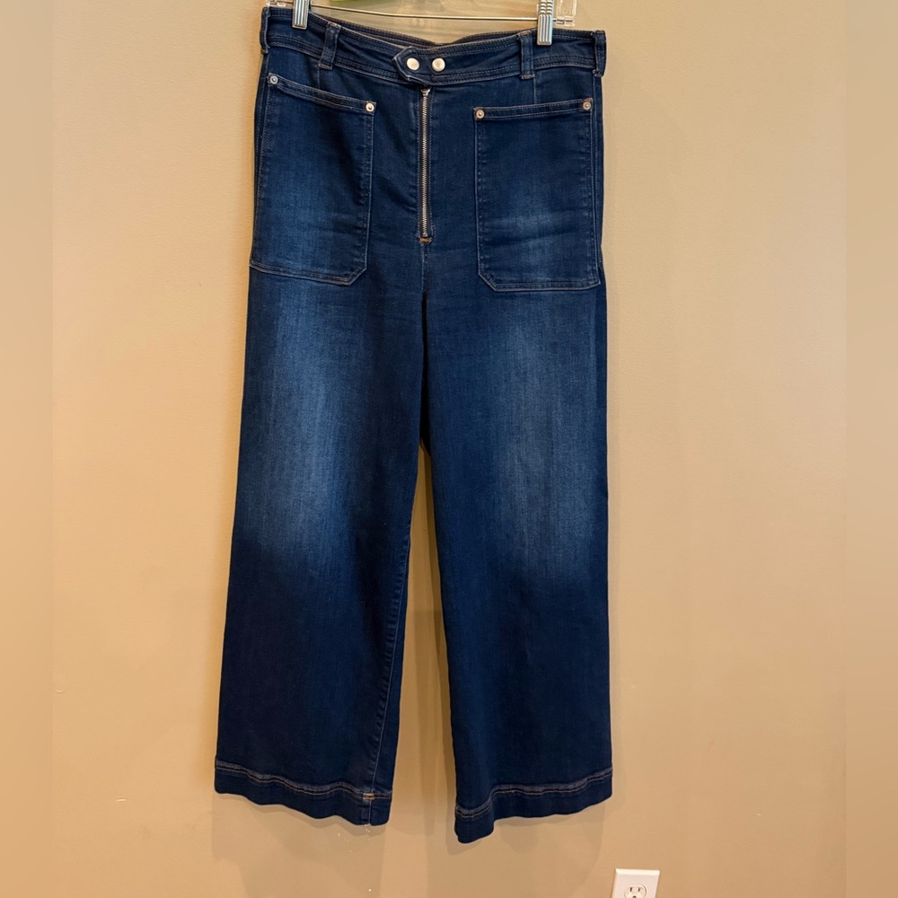 Pilcro Dark Blue Ankle Jeans